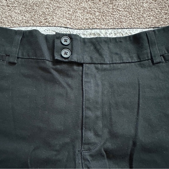 Vintage Y2K Lee Black Chino Mid Rise Straight Leg Pants Women’s Size 12 Petite - Picture 4 of 13